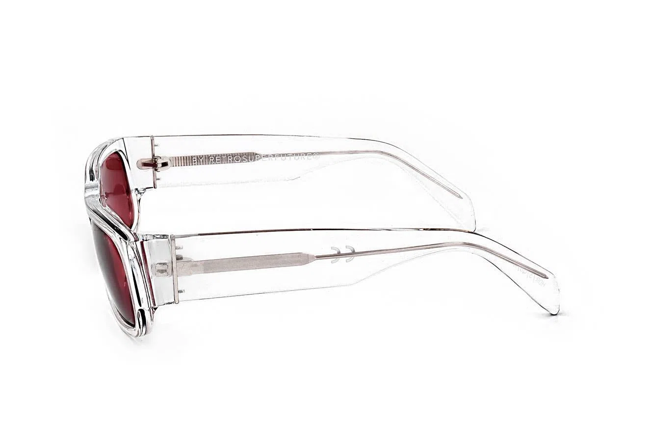Retrosuperfuture SMILECRYSTALBORDEAUX Sunglasses - view 4
